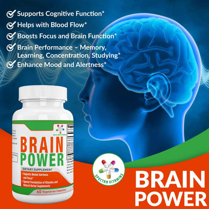 Suplemento Poder Cerebral Concentracion Memoria Ginkgo Biloba 60 Capsulas