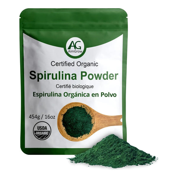 Espirulina Orgánica En Polvo Rico En Proteínas Para Salud Ocular Y Piel