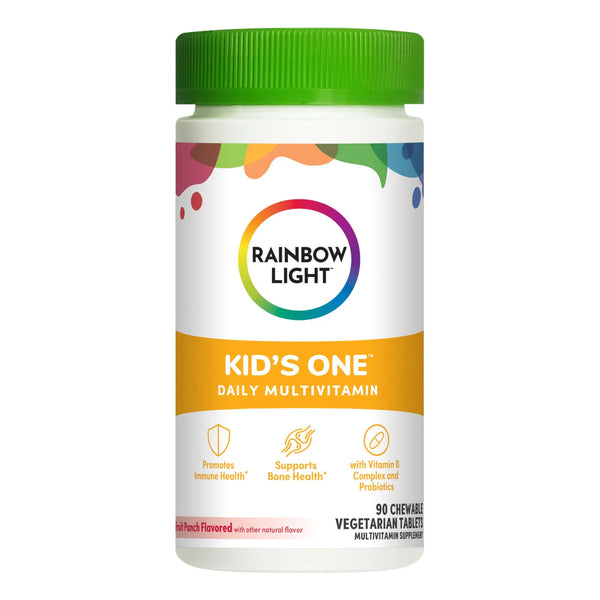 Kids One Multivitaminico Masticable Para Niños Crecimiento Saludable Sabor Frutas
