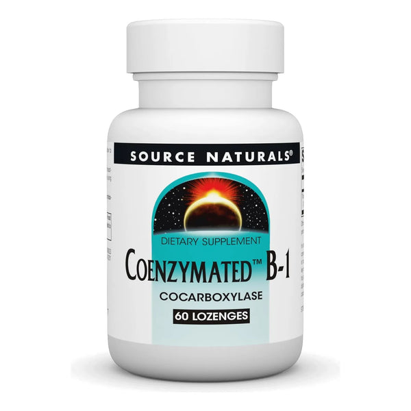 Coenzima B1 25mg Tiamina Cocarboxilasa De Acción Rápida Source Naturals 60 Pastillas