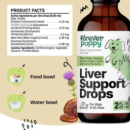 Gotas Limpiadoras De Hígado Para Perros Con Cardo Mariano Soporte Hepático Natural