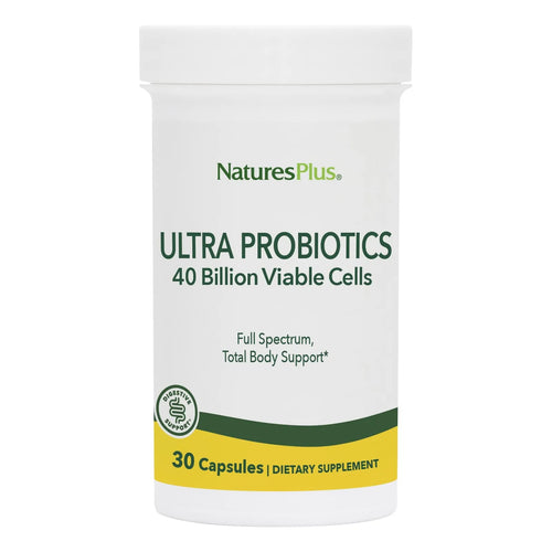 Natures Plus Ultra Probiotics Suplemento Digestivo 30 Cápsulas Vegetarianas Salud Intestinal