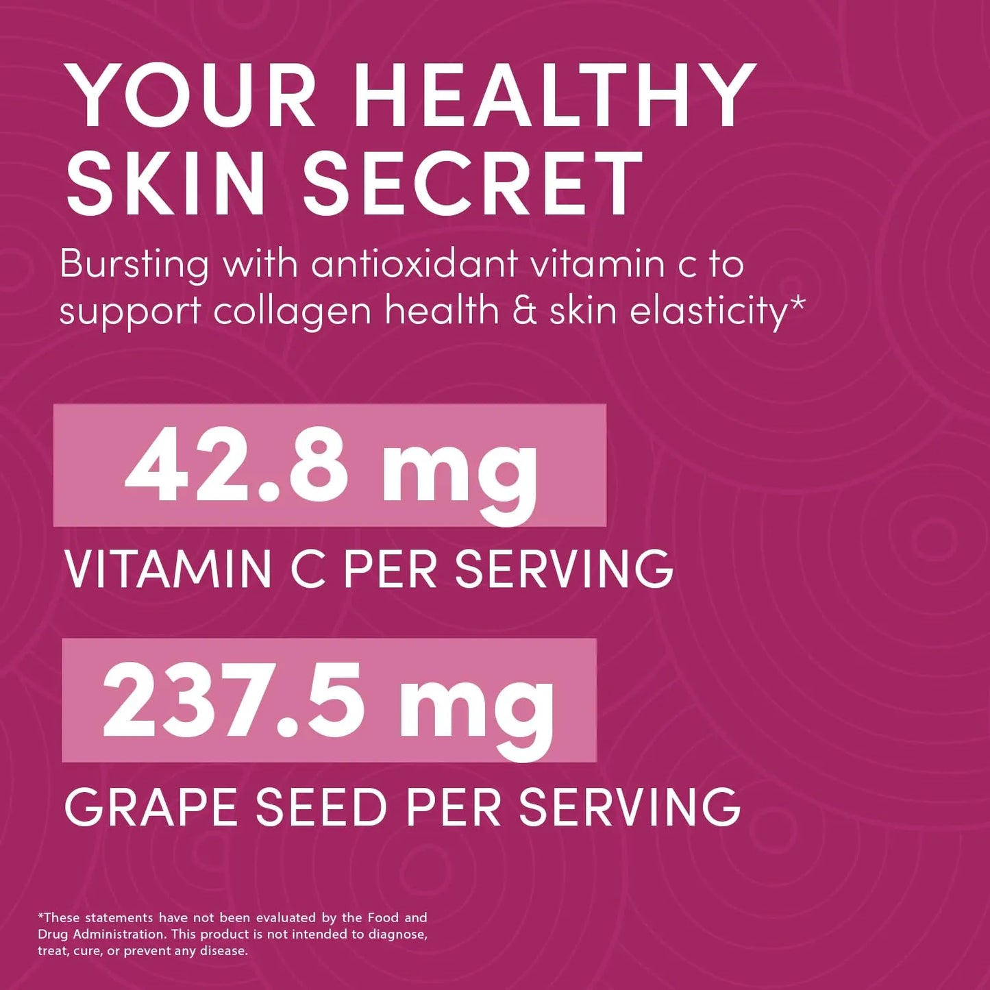 Suplemento Antioxidante De Extracto De Semilla De Uva Y Vitamina C 300 Tabletas Piel Radiante