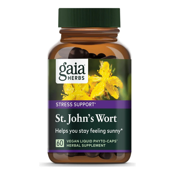 Hierba De San Juan Suplemento Natural 60 Cápsulas Veganas Para Apoyo Emocional