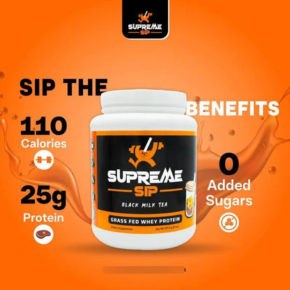 Proteína De Té Negro Boba Sabor Auténtico Whey Grass Fed 27 Oz