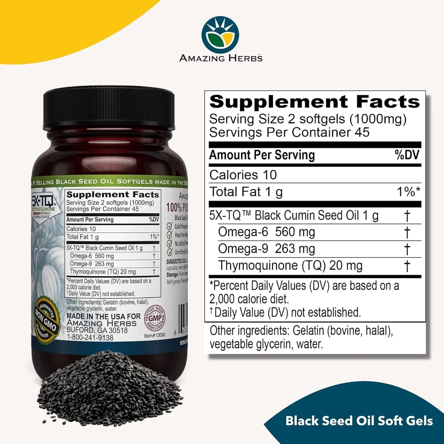 Aceite De Semillas Negras En Capsulas 90 Unidades Refuerzo Inmunologico Digestivo Y Cerebral