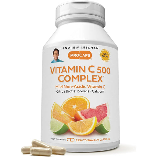 Vitamina C 500mg No Acida Con Bioflavonoides 360 Capsulas Andrew Lessman