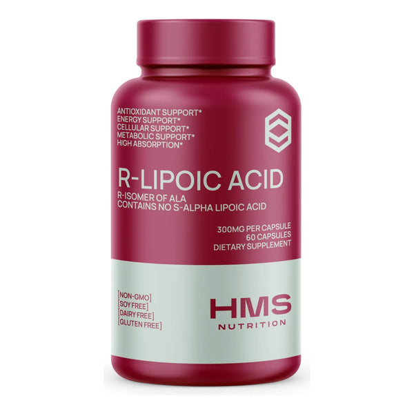 Ácido R Lipoico 300mg 60 Cápsulas Veganas Energía Y Antioxidante