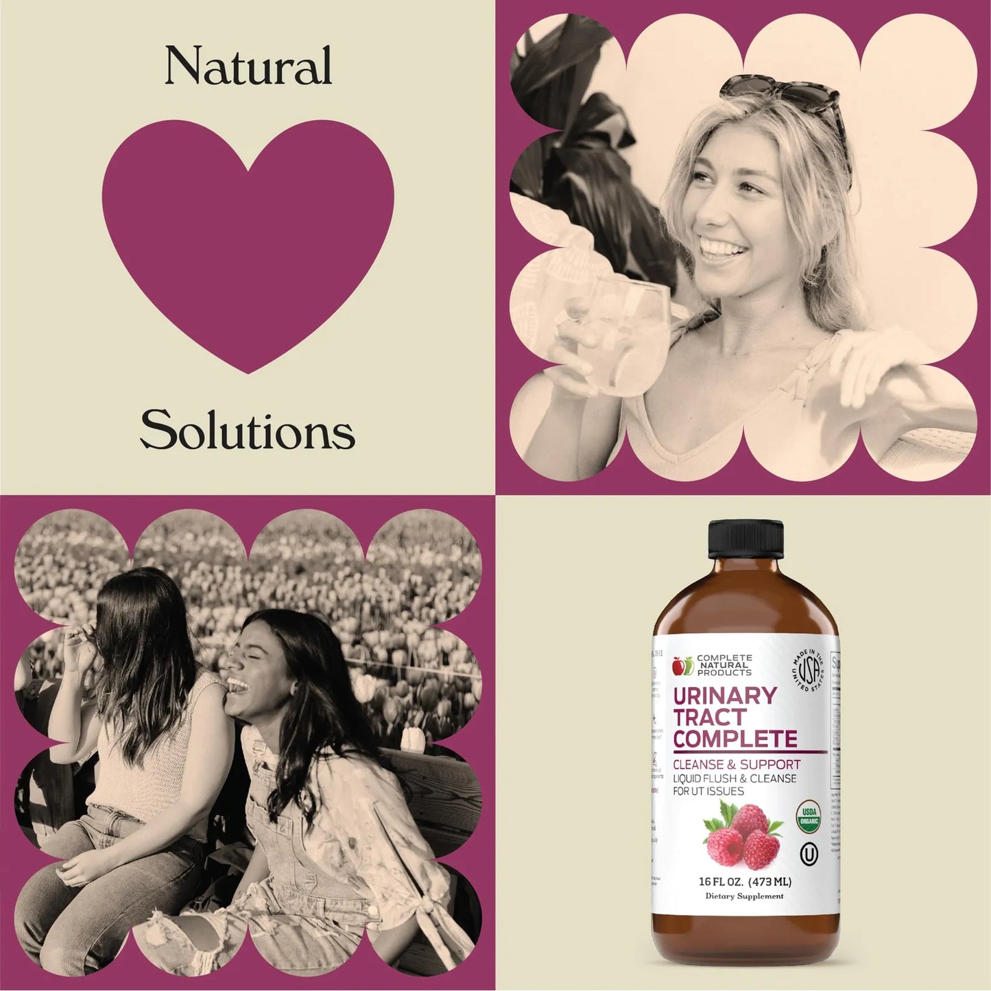 Suplemento Liquido Salud Urinaria Con Arandano Organico Y D Manosa 355ml