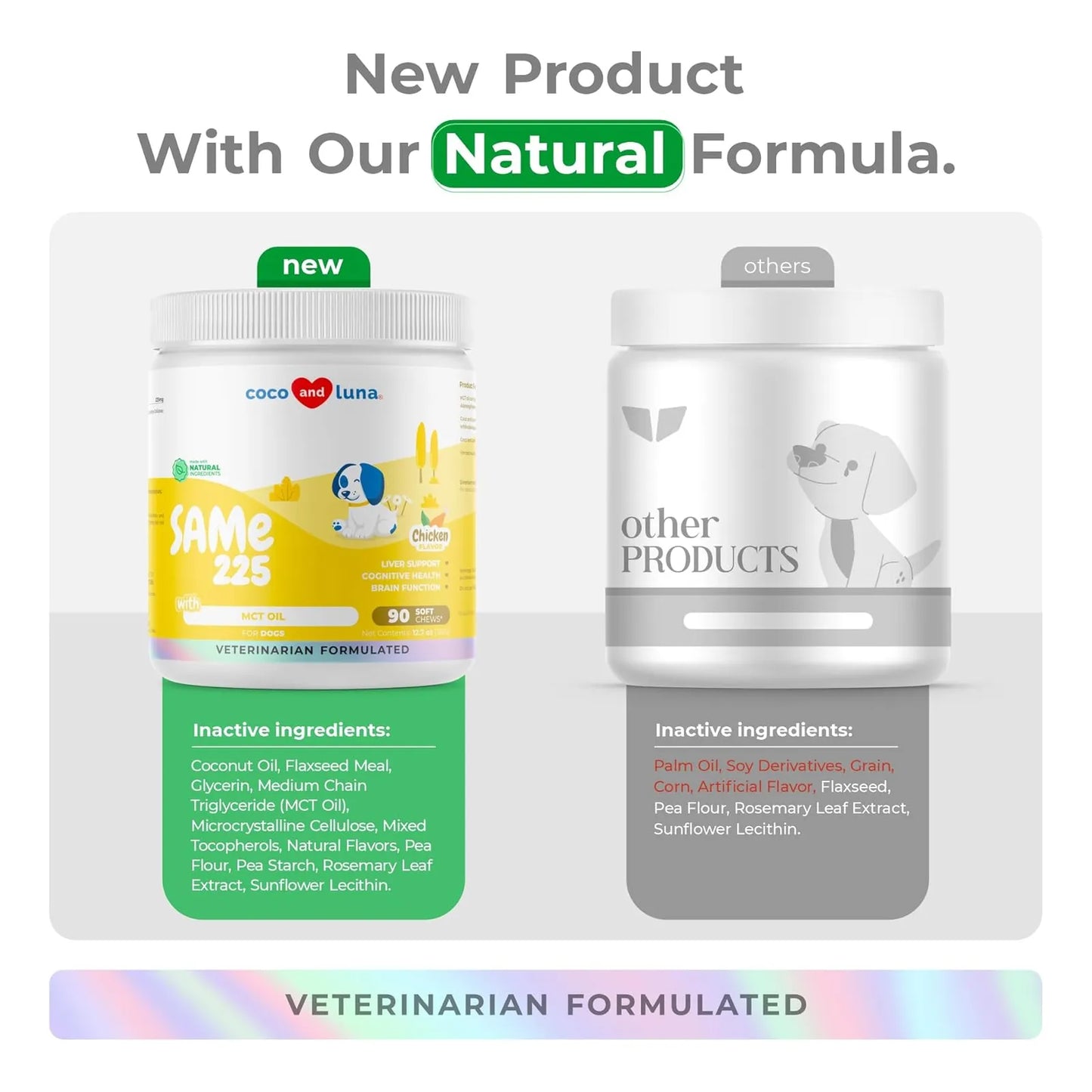 Masticables Suaves Para Perros Con SAMe 90 Unidades Soporte Hepático Y Cognitivo