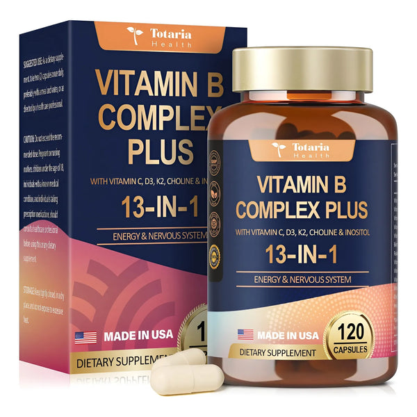 Complejo Vitamina B Totaria Bienestar Diario 120 Cápsulas - Imagen 1