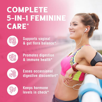 Probióticos Para Mujeres 100 Mil Millones UFC 15 Cepas Salud Vaginal Digestiva E Inmunológica