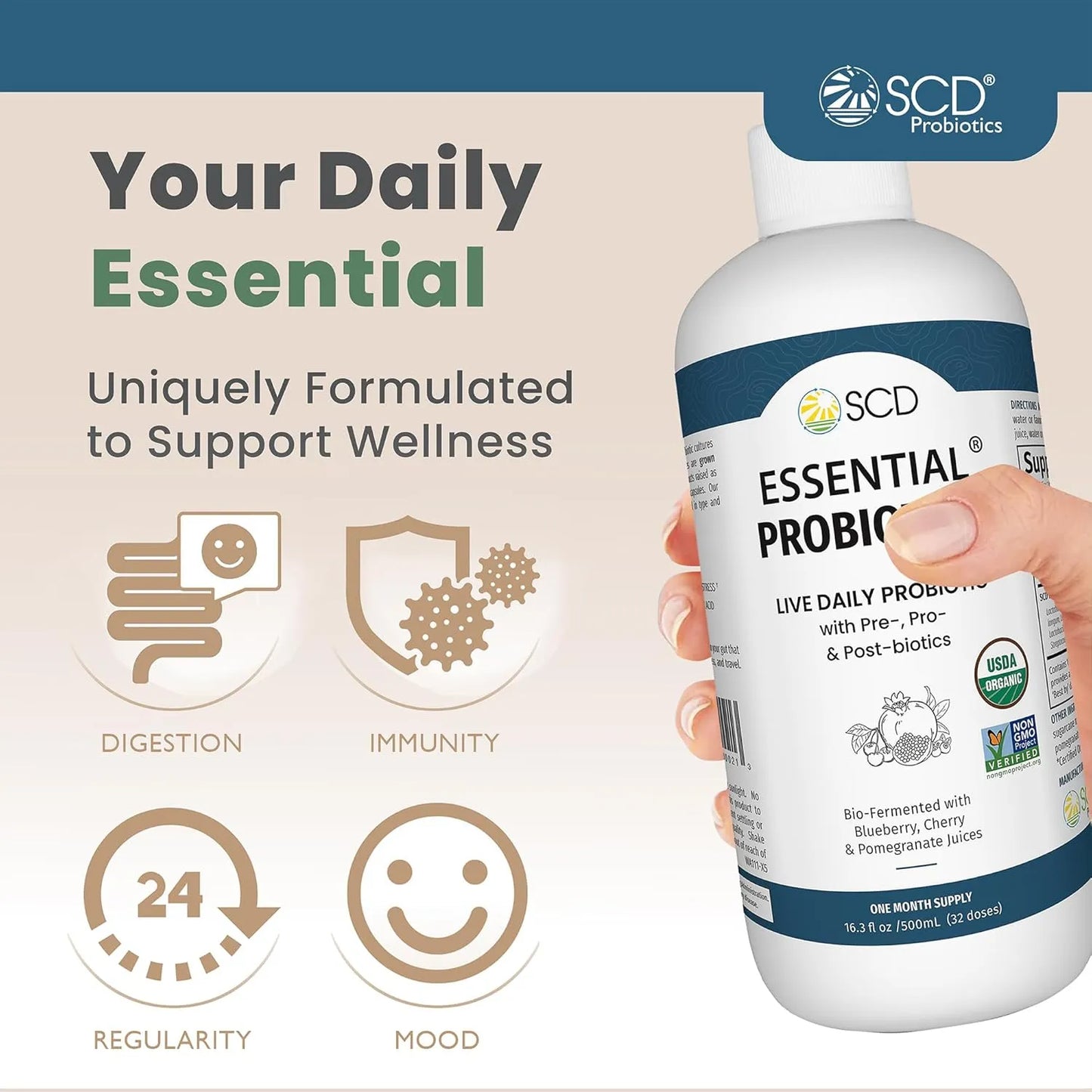 Probióticos Vitales 11 Cepas Salud Intestinal Familiar Sin Refrigerar
