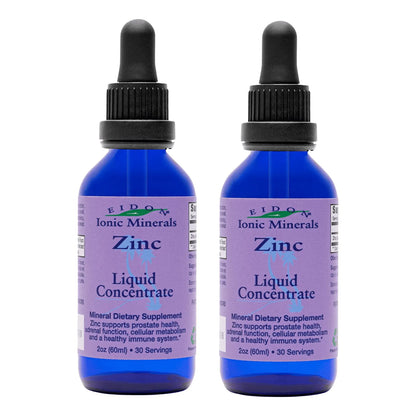 Concentrado Liquido De Zinc Eidon Ionic Minerals Suplemento Para Sistema Inmunologico Y Piel 2 Onzas