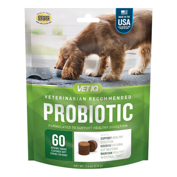 Suplemento Probiótico Digestivo Para Perros Sabor Nogal 60 Tabletas