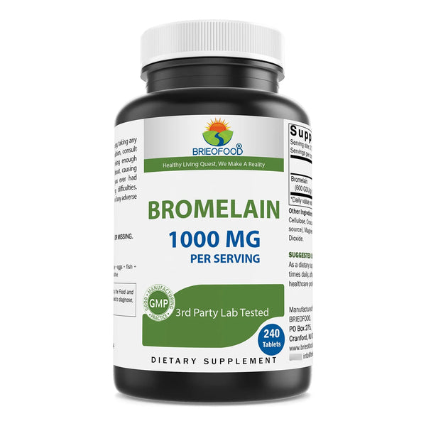 Bromelina 1000 Mg 240 Tabletas Enzima Digestiva Salud Articular