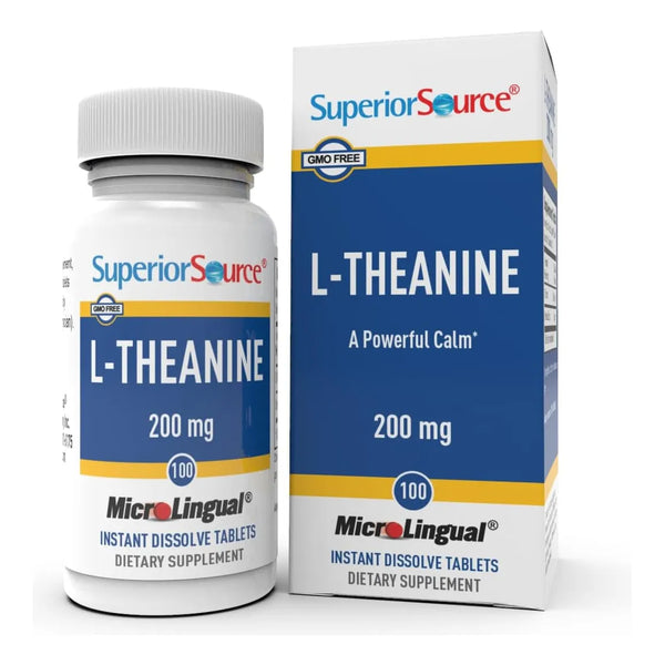 L Teanina 200 Mg Tabletas Microlingües Relajación Y Sueño Profundo 100 Unidades