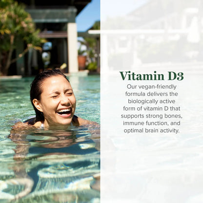 Vitamina D3 Liquida 5000 Ui Huesos Fuertes Sistema Inmune Salud Cerebral Vegano Sin Omg