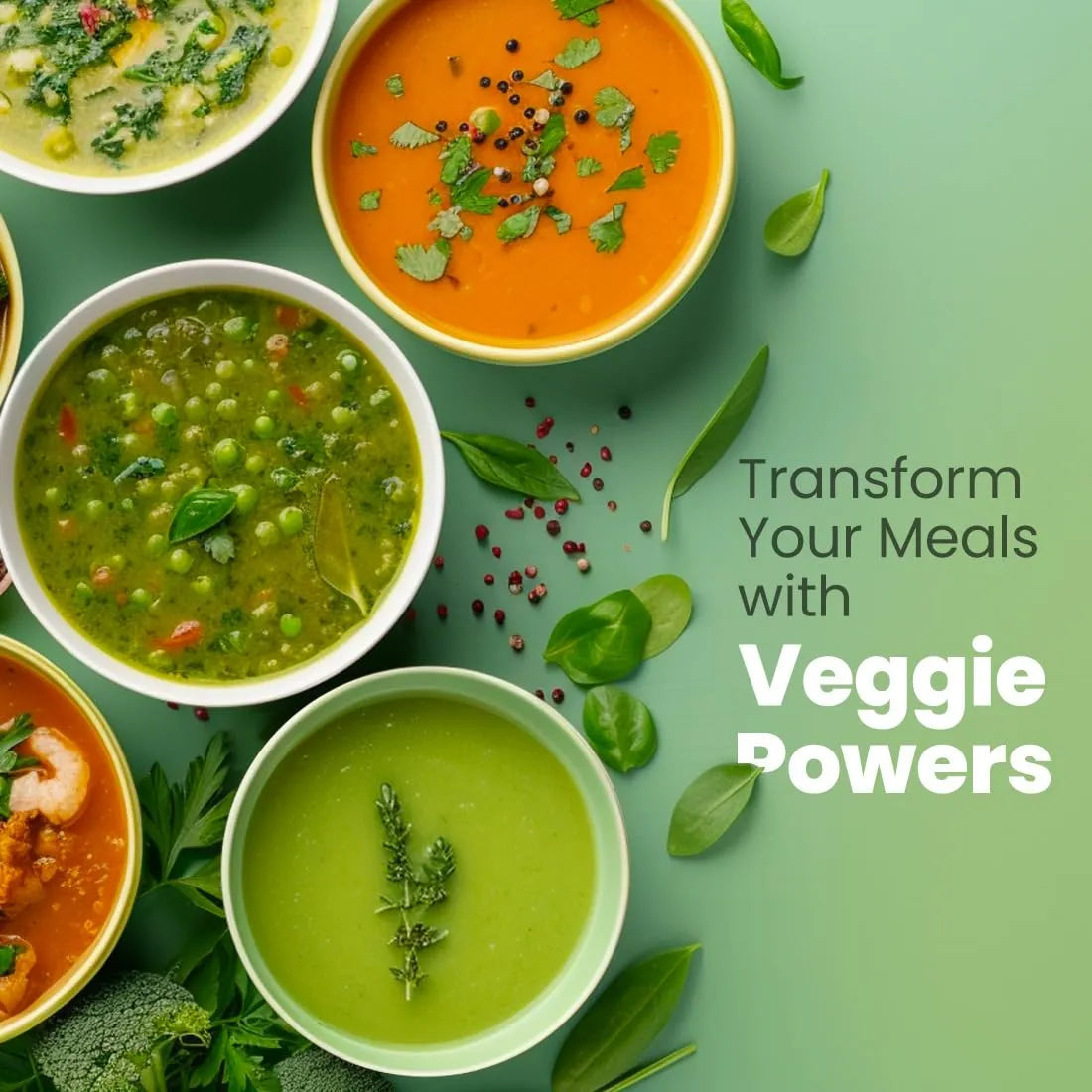 Delicious Greens Superfood Polvo De Verduras Picantes Nutritivo Y Vegano 1 Libra