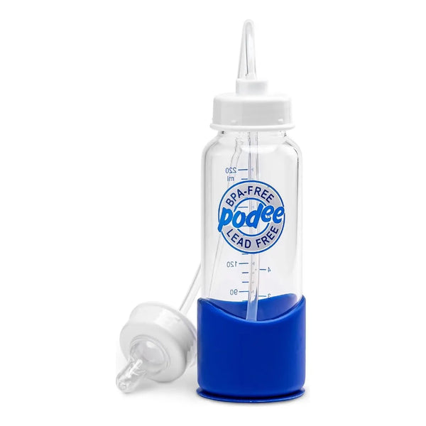 Hands Free Baby Bottle Sistema De Biberón Anticólico De Alimentación Autónoma 7 Oz Azul