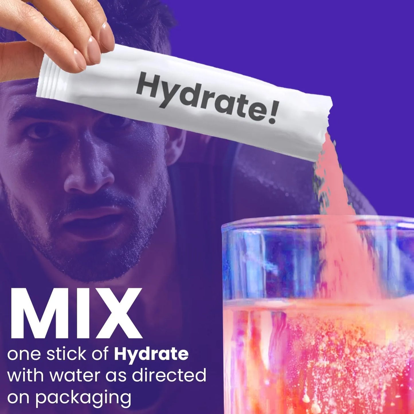 Vital Rise Hydrate Berry Blast Polvo Electrolitos Bajo Sodio 20 Sobres