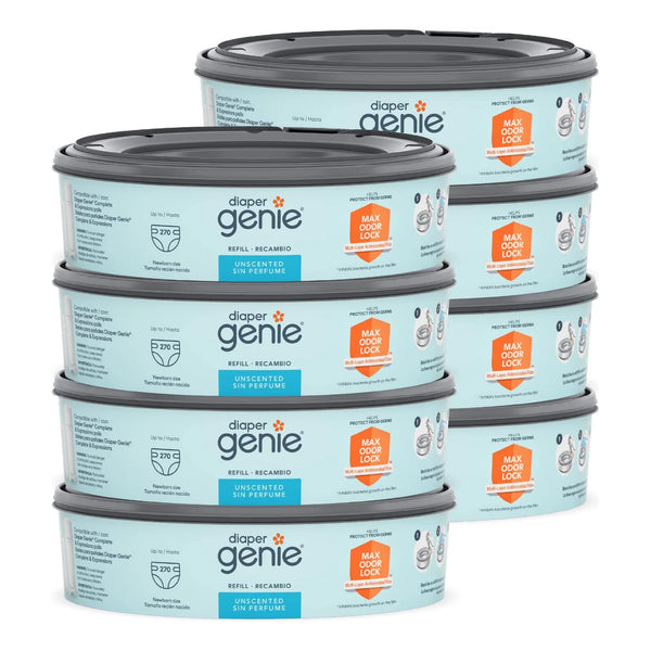 Bolsas Recambio Pañales 270 Unidades Pack 8 Max Odor Lock Bloqueo Olor