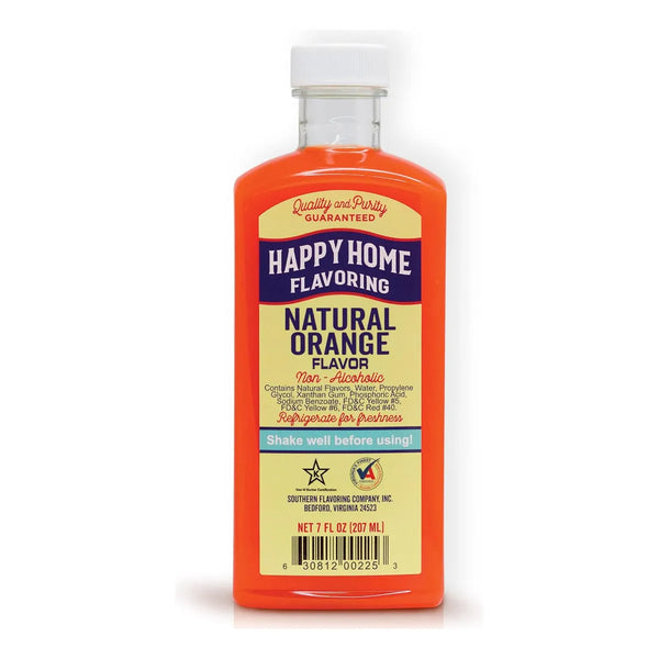Happy Home Sabor Natural De Naranja Sin Alcohol 7 Onzas Para Cocinar Y Hornear