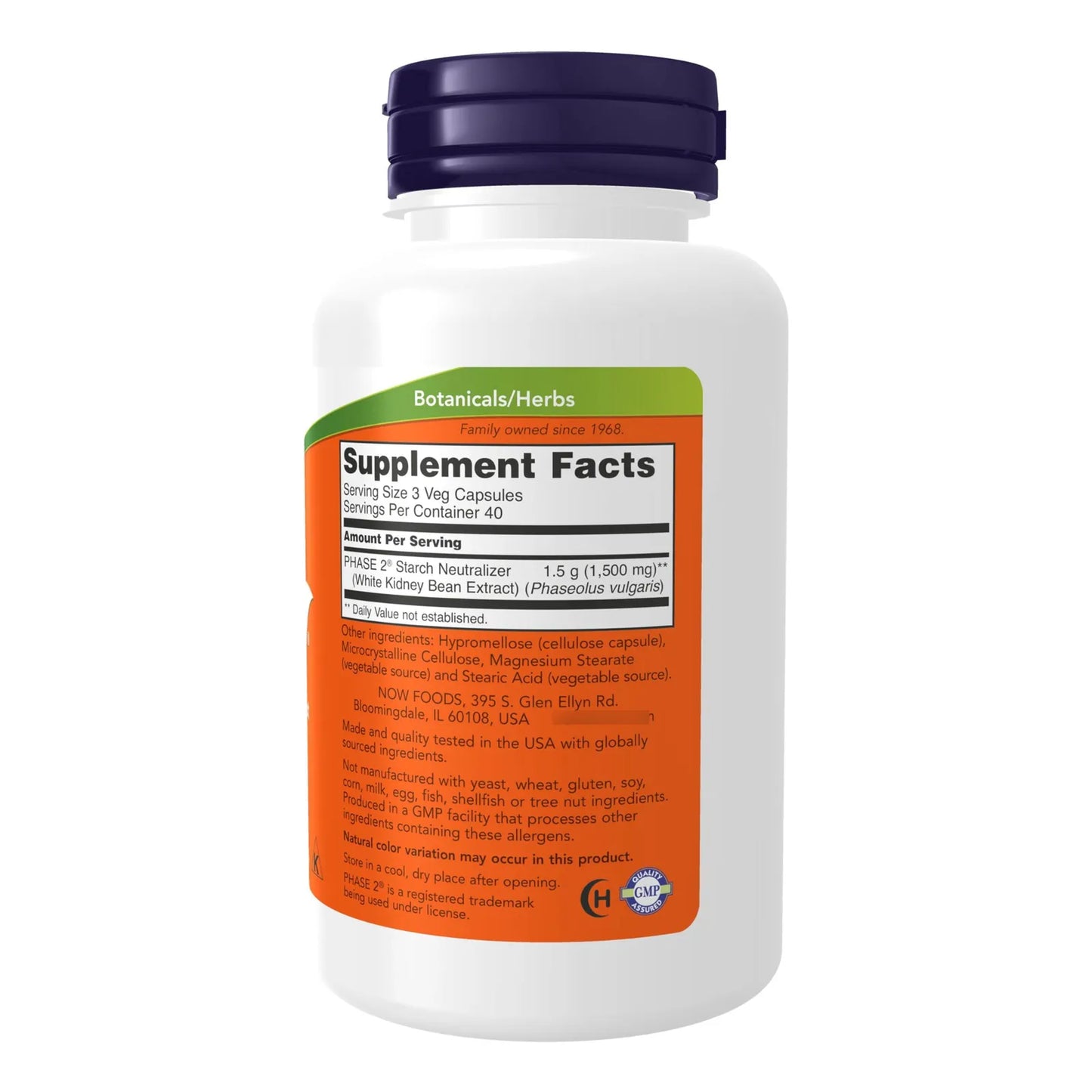 Neutralizador De Almidon Fase 2 500 Mg 120 Capsulas Vegetales Control Efectivo