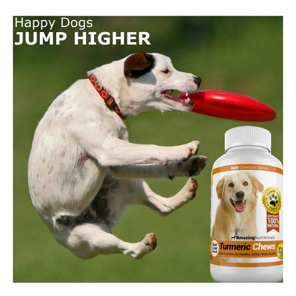Antioxidante De Cúrcuma Para Perros Alivia Dolor Articular 120 Masticables