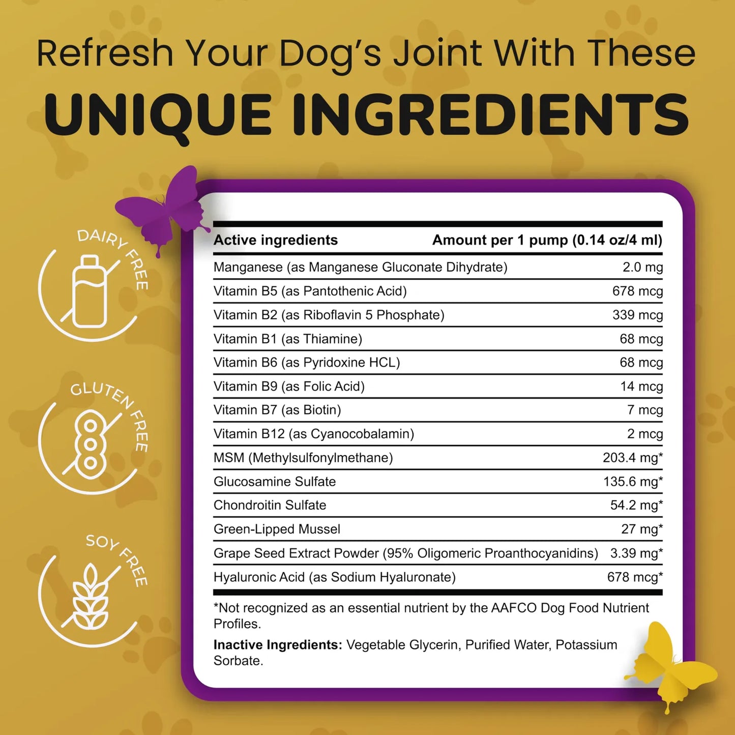 Suplemento Para Articulaciones De Perros Con Glucosamina Y Condroitina Apoyo Movilidad