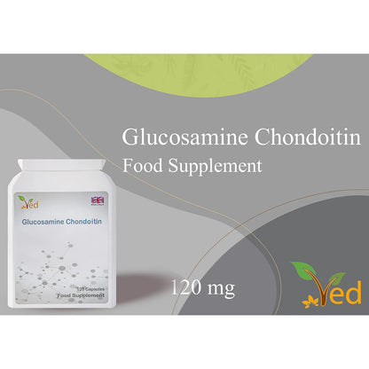 Glucosamina Condroitina Cúrcuma Vitamina C 120 Cápsulas Suplemento Articulaciones