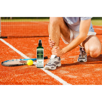 Aceite De Magnesio Spray Puro Orgánico 12 Oz Extraído De Zechstein Seabed Con Botella De Viaje