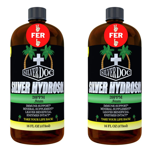 Silver Hydrosol 32 Onzas Suplemento Mineral Apoyo Inmunologico Natural