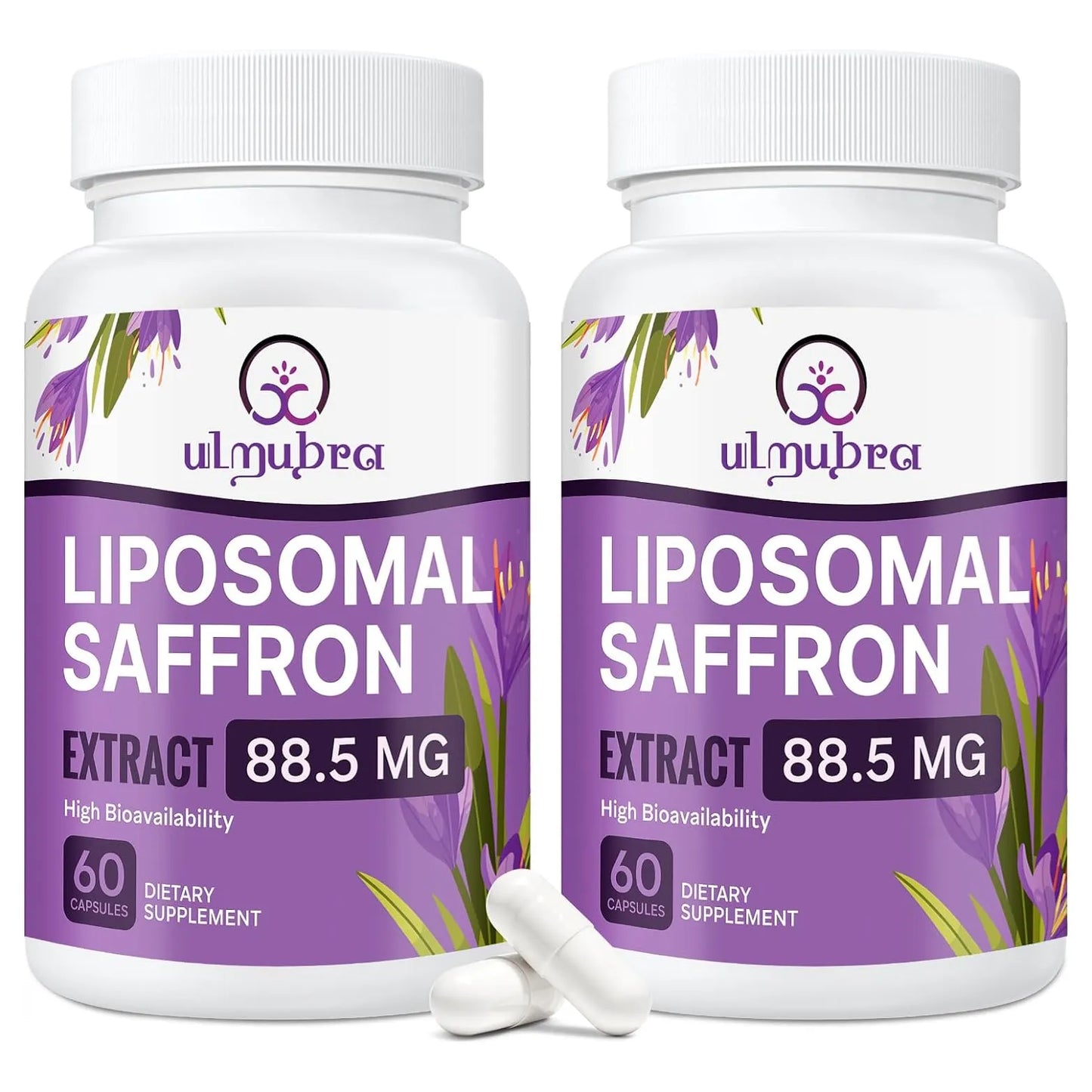 Cápsulas Liposomales De Azafrán 88.5 Mg Máxima Absorción Para Estado De Ánimo Y Energía