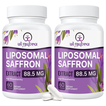 Cápsulas Liposomales De Azafrán 88.5 Mg Máxima Absorción Para Estado De Ánimo Y Energía