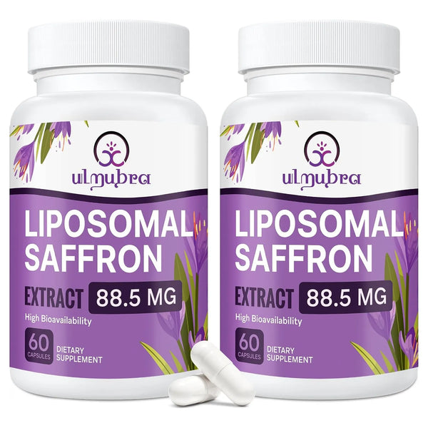 Cápsulas Liposomales De Azafrán 88.5 Mg Máxima Absorción Para Estado De Ánimo Y Energía