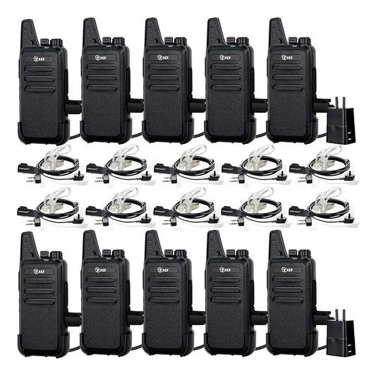 Walkie Talkies Recargables TID Radio TD-M8 2 Vias VOX Largo Alcance