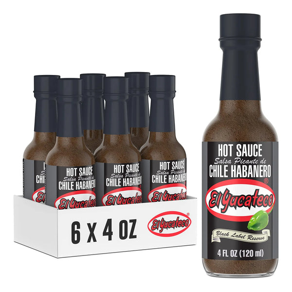Salsa Habanero Black Label Reserve 118ml Sabor Ahumado Sin Gluten