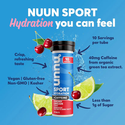Nuun Sport Tabletas Electrolito Hidratante Energética 10 Unidades Sabor Frutal