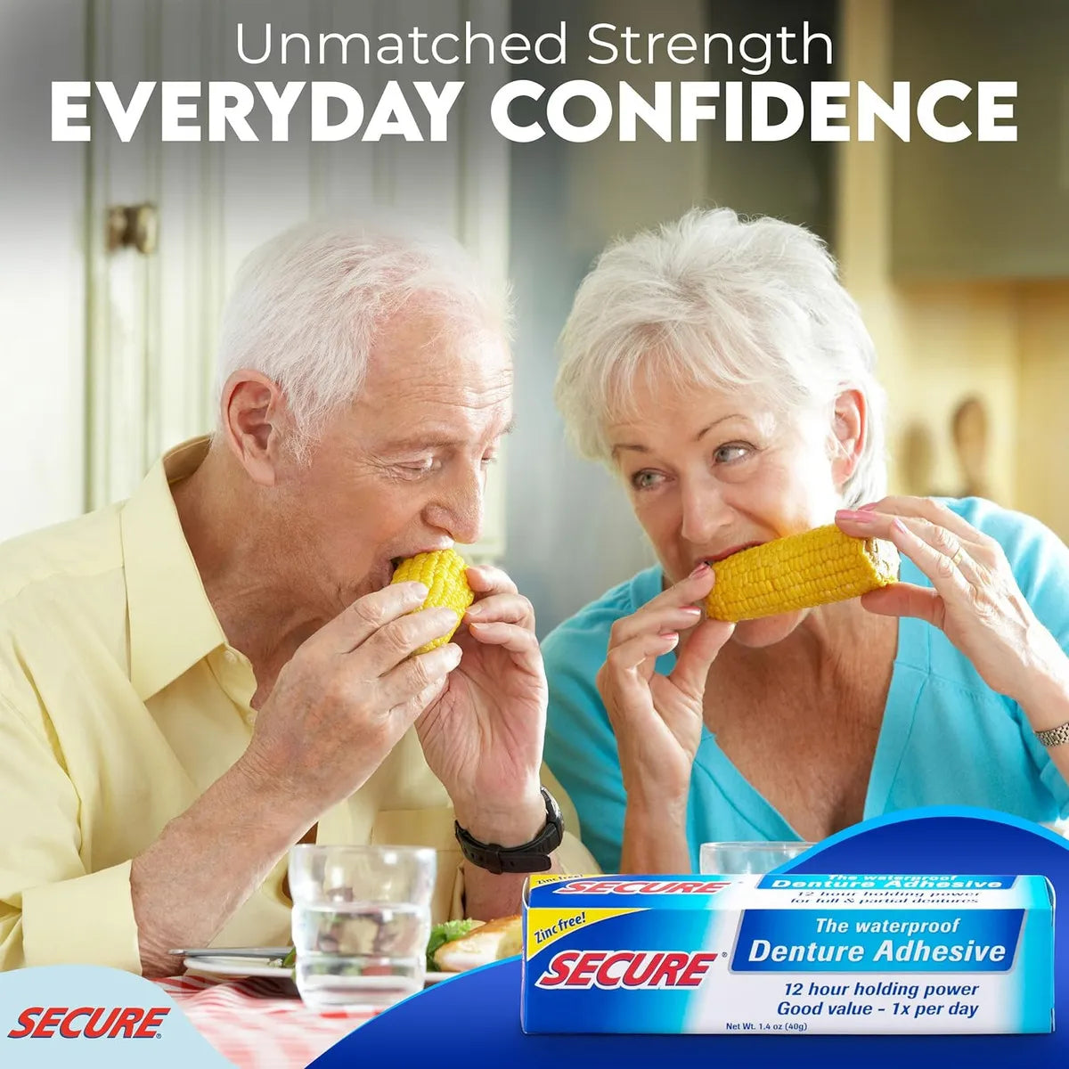 Adhesivo Dentaduras Postizas Plus Secure X4 Sujecion Duradera Y Natural
