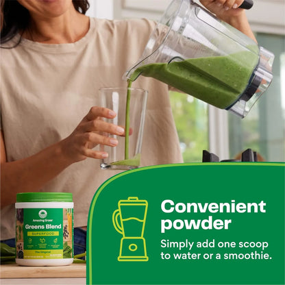 Amazing Grass Greens Blend Superalimento Original 480 Gr Polvo De Vegetales Con Probióticos
