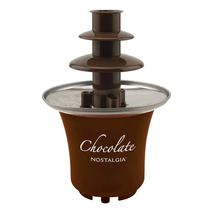 Fuente De Fondue Chocolate 3 Niveles Nostalgia 8 Oz Elegancia Y Diversión