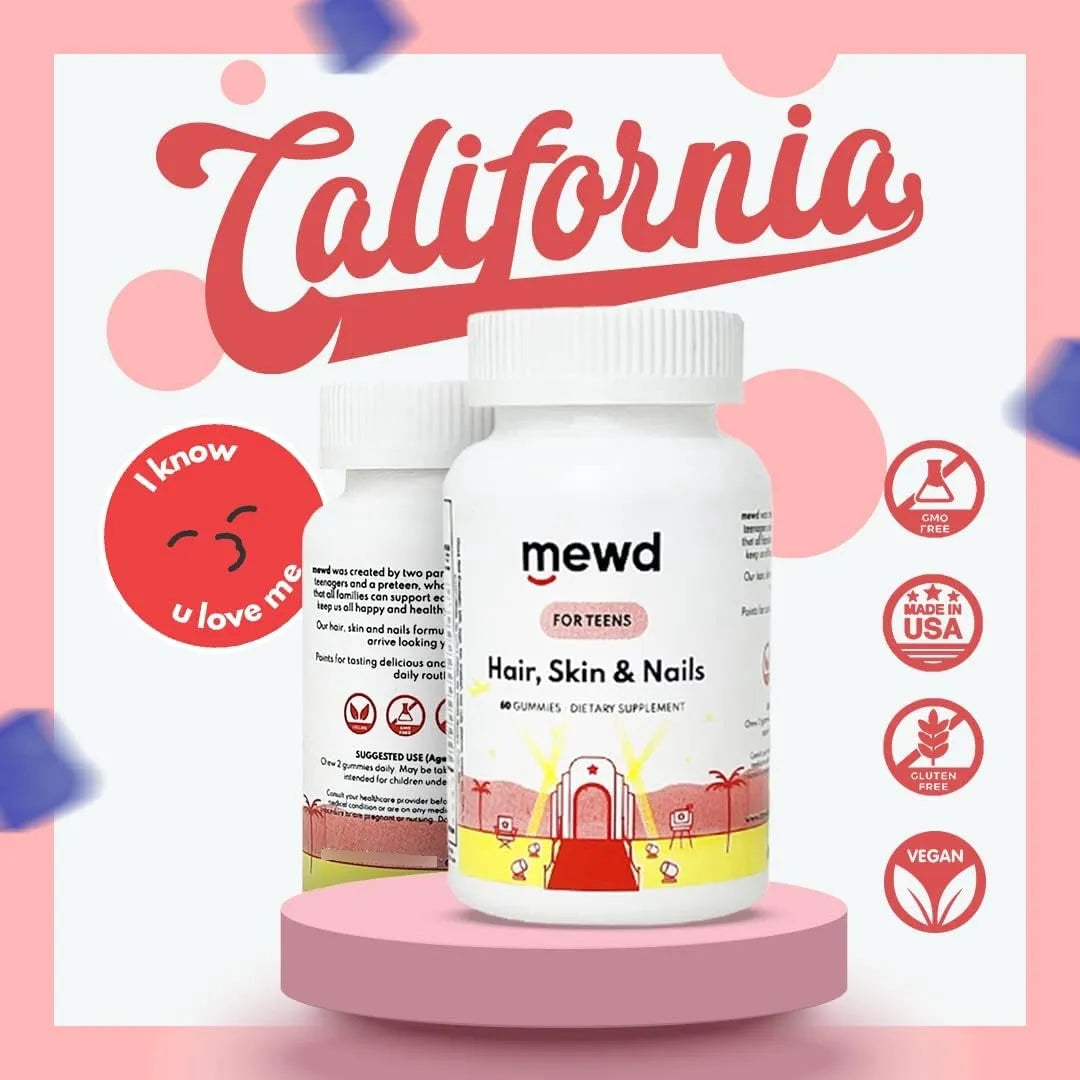 Gomitas Multivitamínicas Masticables Para Cabello Piel Y Uñas Niños Adolescentes