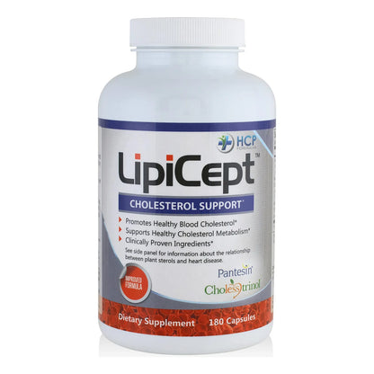 LipiCept Suplemento Natural Para Colesterol Con Esteroles Vegetales 180 Caps