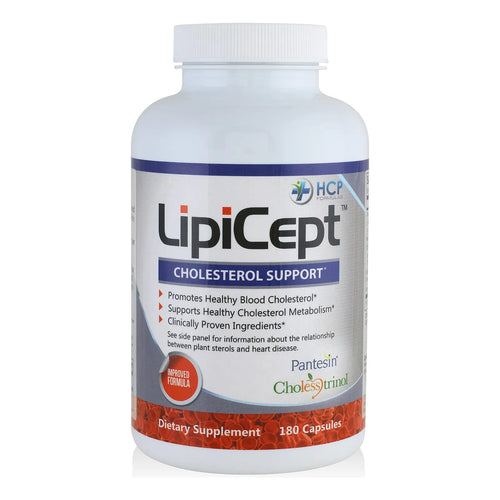 LipiCept Suplemento Natural Para Colesterol Con Esteroles Vegetales 180 Caps