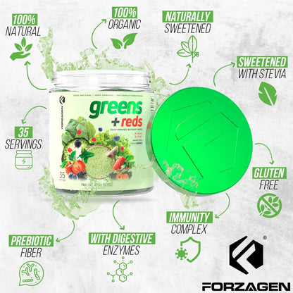 Superalimento En Polvo Orgánico De Verduras Y Frutos Rojos 35 Porciones