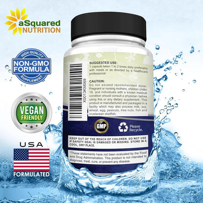 Capsulas De Magnesio Elemental 500 Mg Citrato Y Oxido 180 Unidades aSquared Nutrition