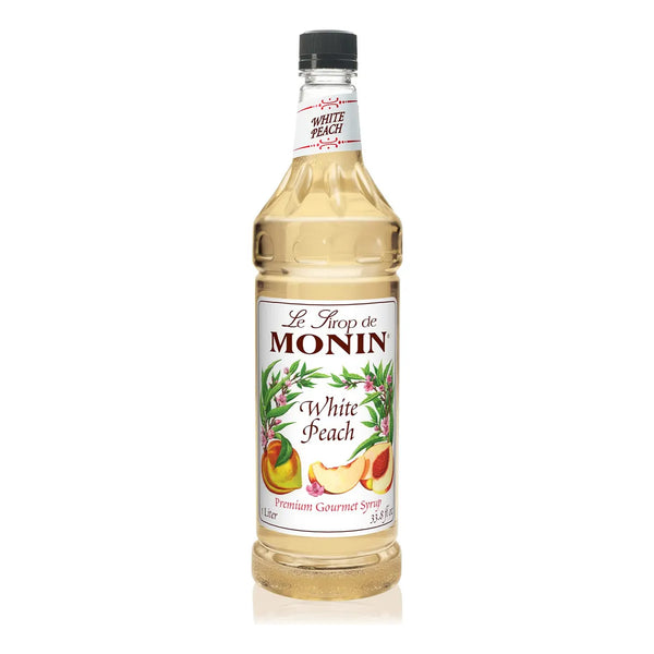 Jarabe De Melocotón Blanco Monin 4 Lb Sabor Natural Sin Ingredientes Artificiales
