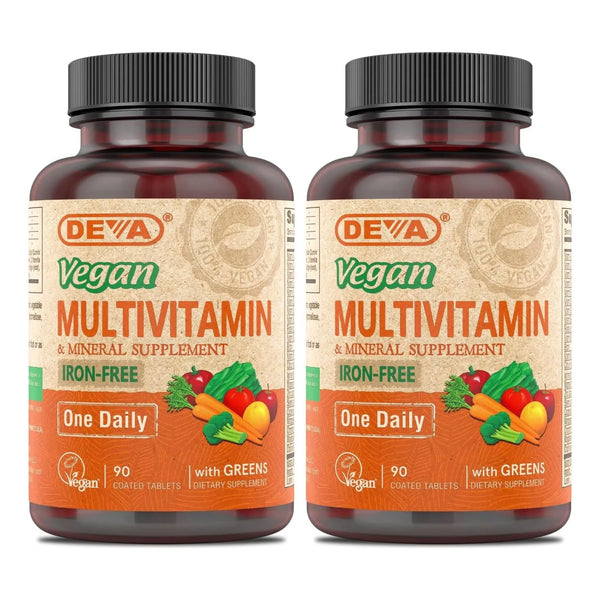 Multivitaminico Mineral Diario Con Verduras 90 Tabletas Vegano Sin Hierro