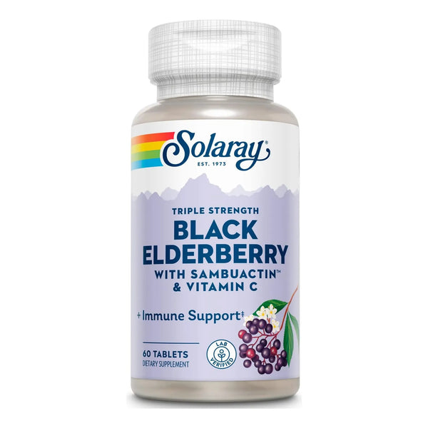 Comprimidos Sambuactina Triple Fuerza 1200 Mg 60 Unidades Solaray